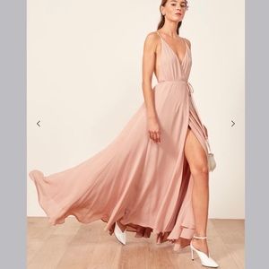 REFORMATION - Callalily Blush Dress - size 0